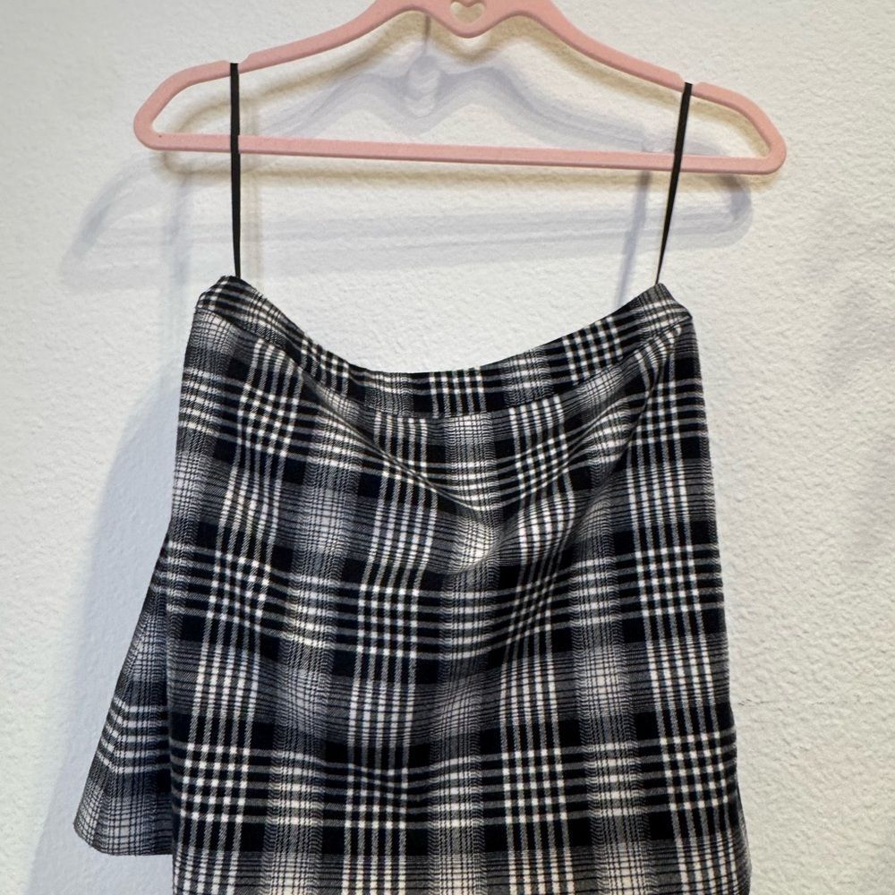 LF Monochrome Checkered Skirt